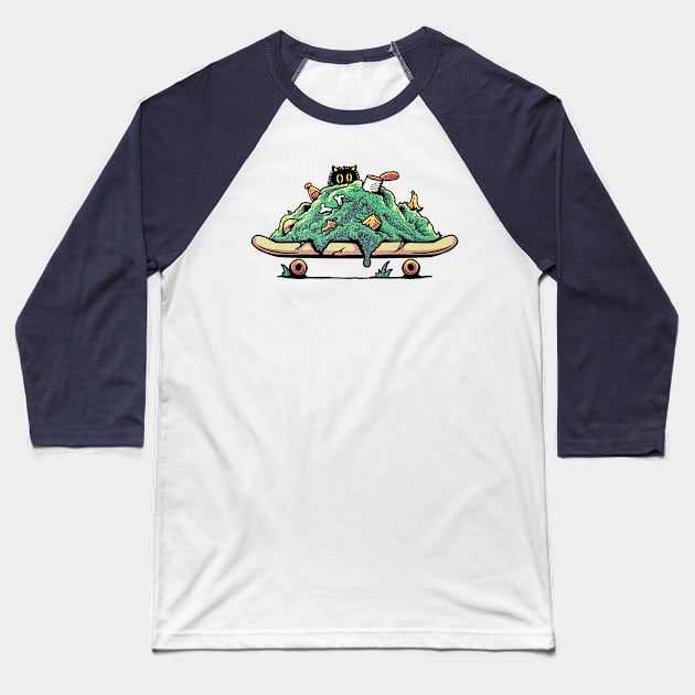 Dirty Skate Baseball T-Shirt by Qalbi studio